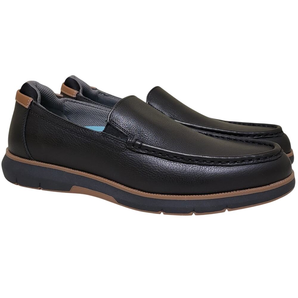 Dr Scholl's Men Feel Engaged Plantar Fasciitis Loafer Size US 9.5M Black Leather